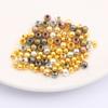 100-1000Pcs Metal Smooth Beads DIY Accessories Findings Supplies For Jewelry Making