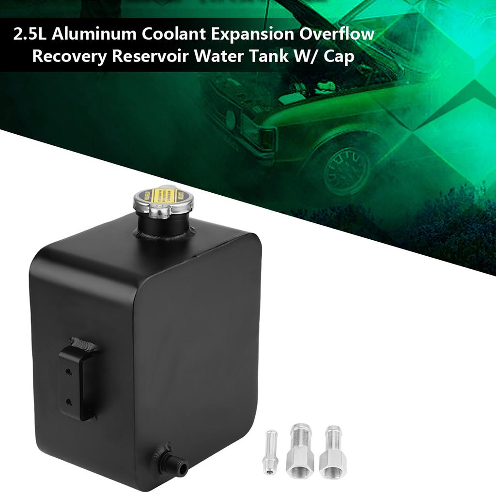 2.5L Aluminum Coolant Expansion Overflow Recovery Reservoir Water W/ Universal Coolant Coolant Expansion Reservoir