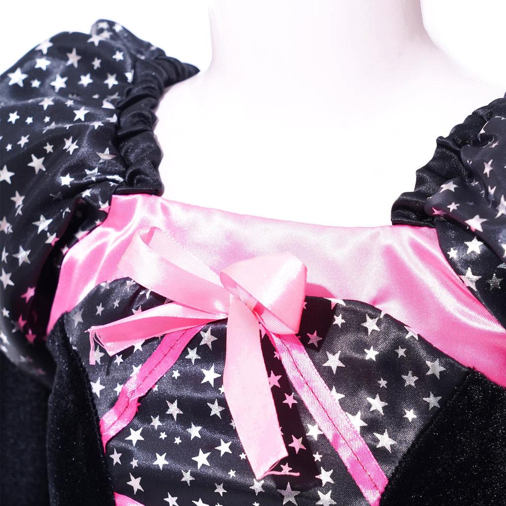 Girls Clothes Halloween Witch Cosplay Dresses Handmade Carnival Costume for Children Party Prom The Dress Kids Photo Fancy Kids