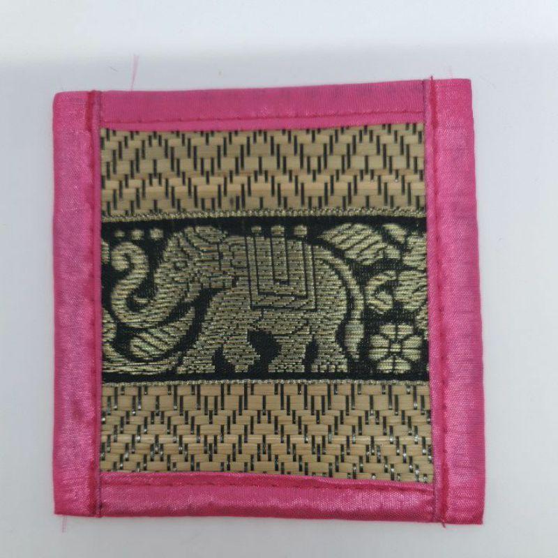 Коврики со слонами, подставки для напитков, тайские шелковые тростниковые коврики, подставки для обеденного стола, сувенирный подарок, ручная работа, ручная работа