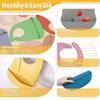 3pcs Waterproof Baby Bibs Baby Stuff Cute Kids Cartoon Bib Girl Boy Adjustable Soft Silicone Bib Baby Feeding Stuff