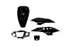 Bike Parts Center Let's II Genuine Exterior Kit, 5-Piece Set, Black, Painted Cowl, for Suzuki Let's II CA1PA, 3023