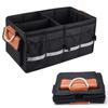 Collapsible Car Storage Box Multi-Compartment Car Cargo Container Trunk Storage Organizer SUVs