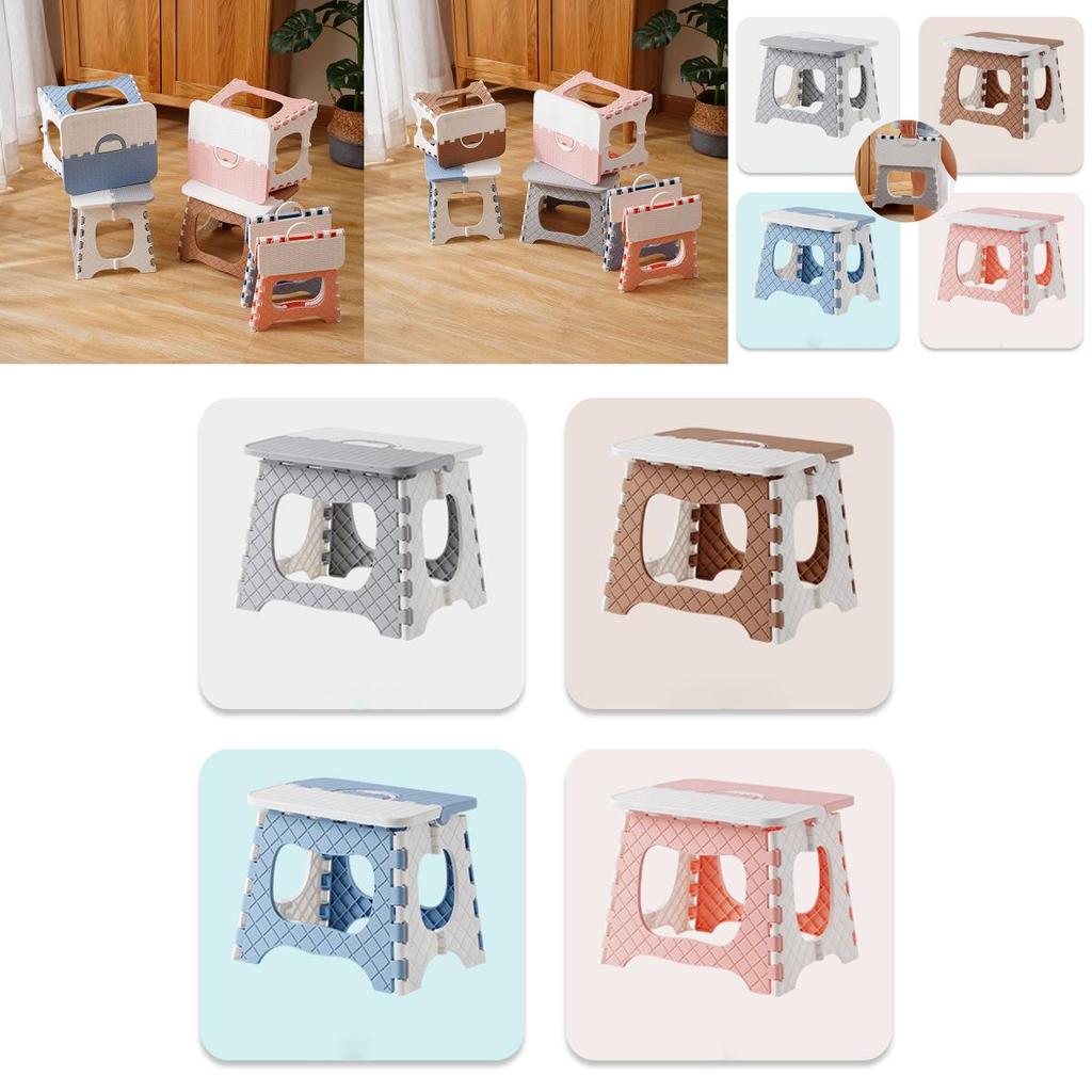 Складная многоцелевая пластиковая стремянка, прочное сиденье, домашний переносной стул для кемпинга