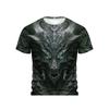 Men‘s T-Shirts 3D Dragon Print Short Sleeve Casual O Neck Pullover Street Outdoor Tops Tee Outdoor Sportshirt Oversized Clothing