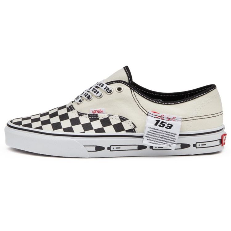 Vans Authentic Series Canvas Checkerboard Classic Casual Low Top Skate Shoes Unisex Sneakers Black White VN0A4UUC6DC