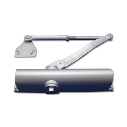 Miwa Lock Door Closer, Door Check M303PKJ-HS, Parallel Type, Silver, No Stop