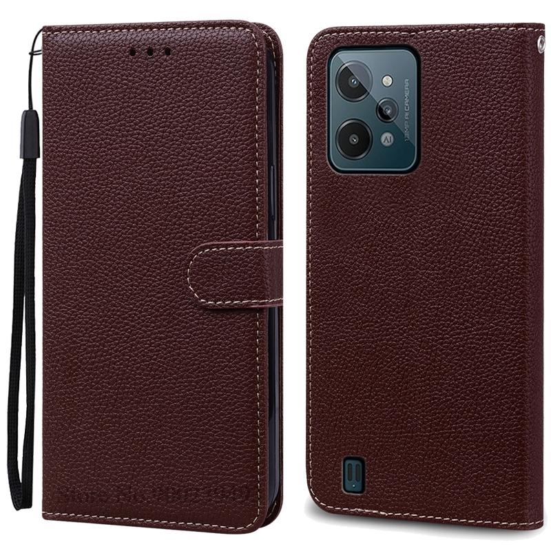 Для Realme C31 Чехол-книжка из кожи с откидной крышкой для Realme C31 Чехол-книжка с подставкой для Realme C31 Чехол-коробка Fundas