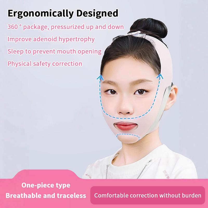 Пояс против храпа Подбородочный ремень Защита для рта Коррекция дыхания с открытым ртом для улучшения здоровья сна Подарок для мужчин и женщин