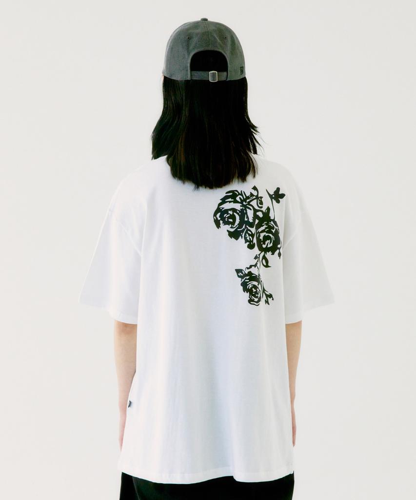 FASE Rose Graphic Tea - White