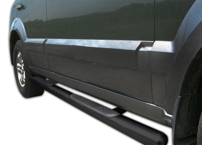 Tubes Marche-Pieds Latéraux - J&J Automotive - Kia Sorento 2002-2008 - 2 Pièces - Noir - Fixation Incluse