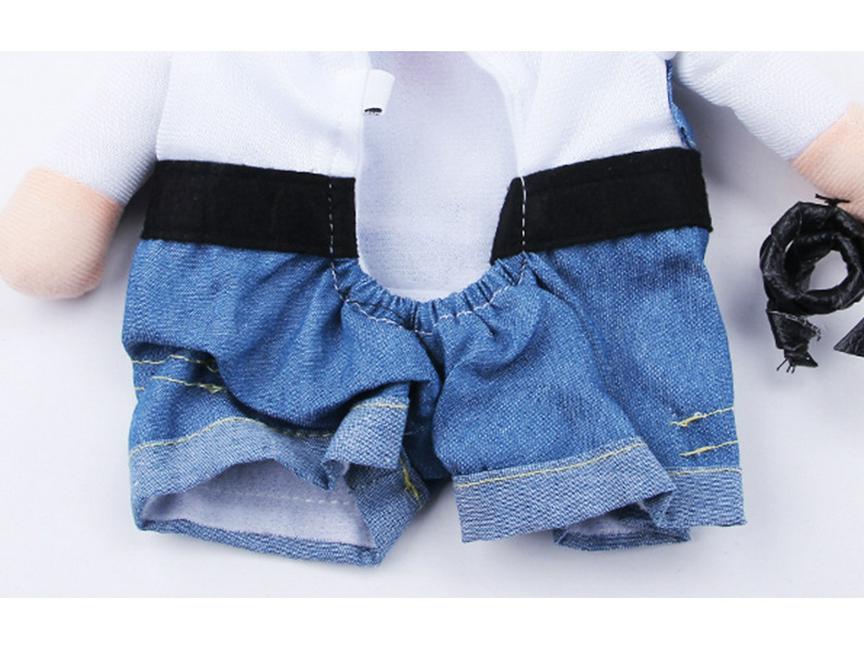 Костюм для питомца в стиле вестерн-ковбоя: Смешной наряд в стиле TikTok для кошек и собак