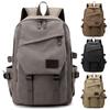 15.6 Inch Canvas Computer Bag Backpack Men's Backpack Large Capacity Student Travel Bag