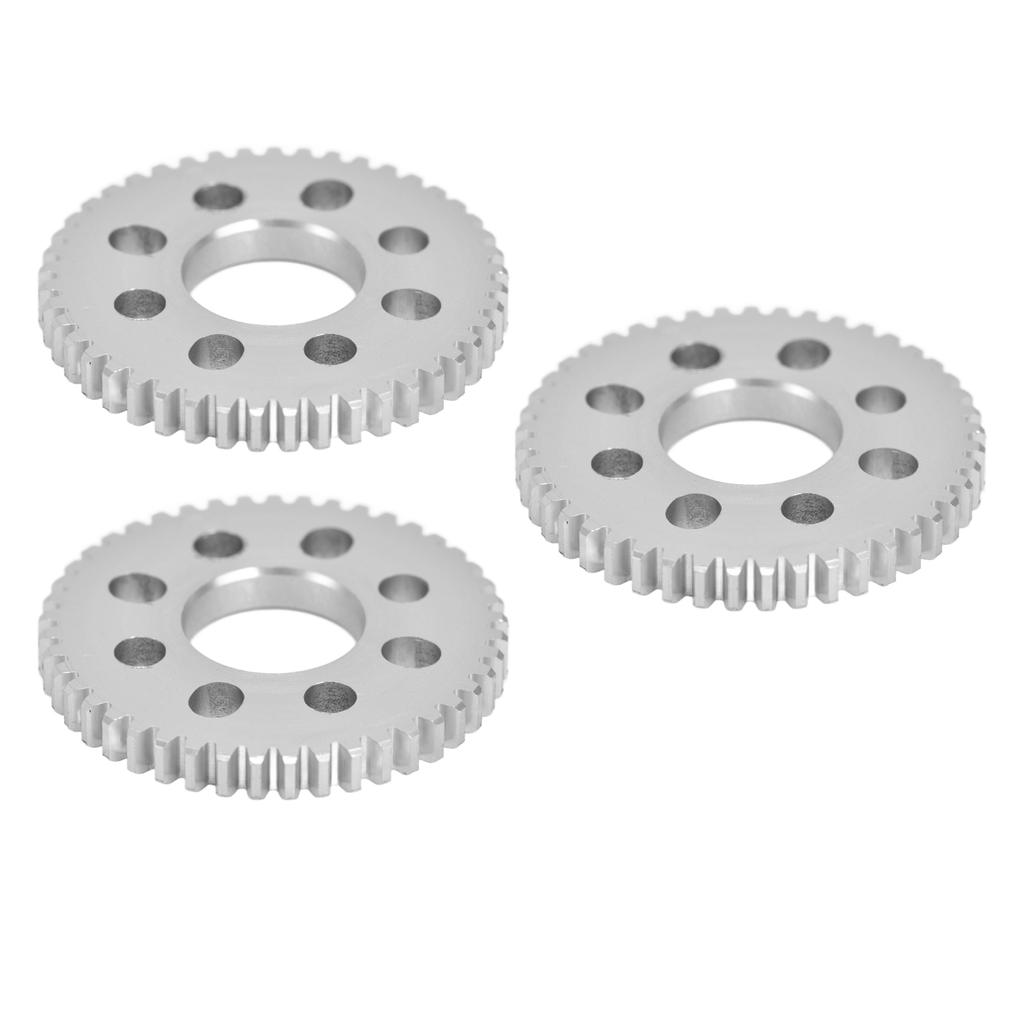 3Pcs Spur Gear 8 Holes Aluminium 4mm Thickness 14mm Centre Hole 0.8 Module Set Kit431204140050