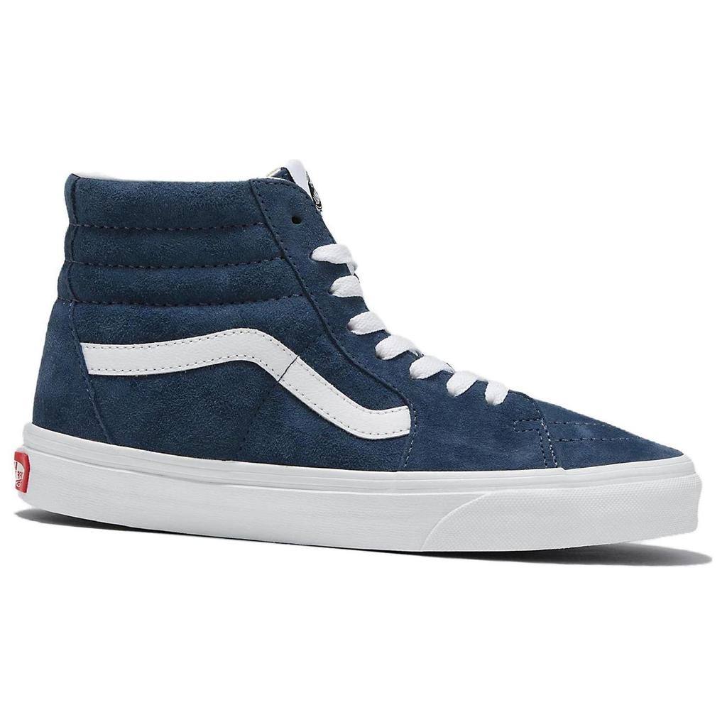 Vans Sk8-Hi Pig Suede - винтажные индиго унисекс кроссовки синего цвета VN0007NSAHU
