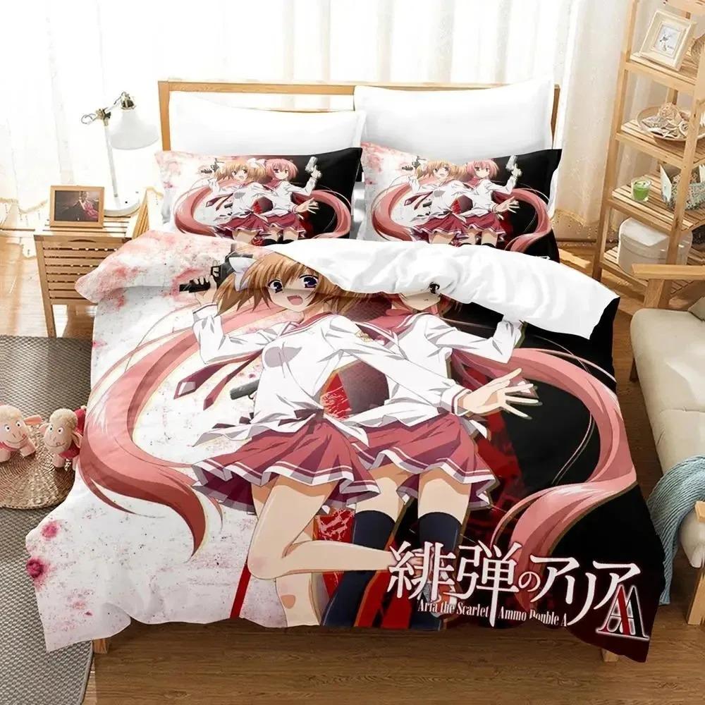 Anime Aria The Scarlet Ammo Hidan No Aria Bedding Collection Duvet Cover Bed Collection Quilt Cover Pillowcase Comforter King Queen Size