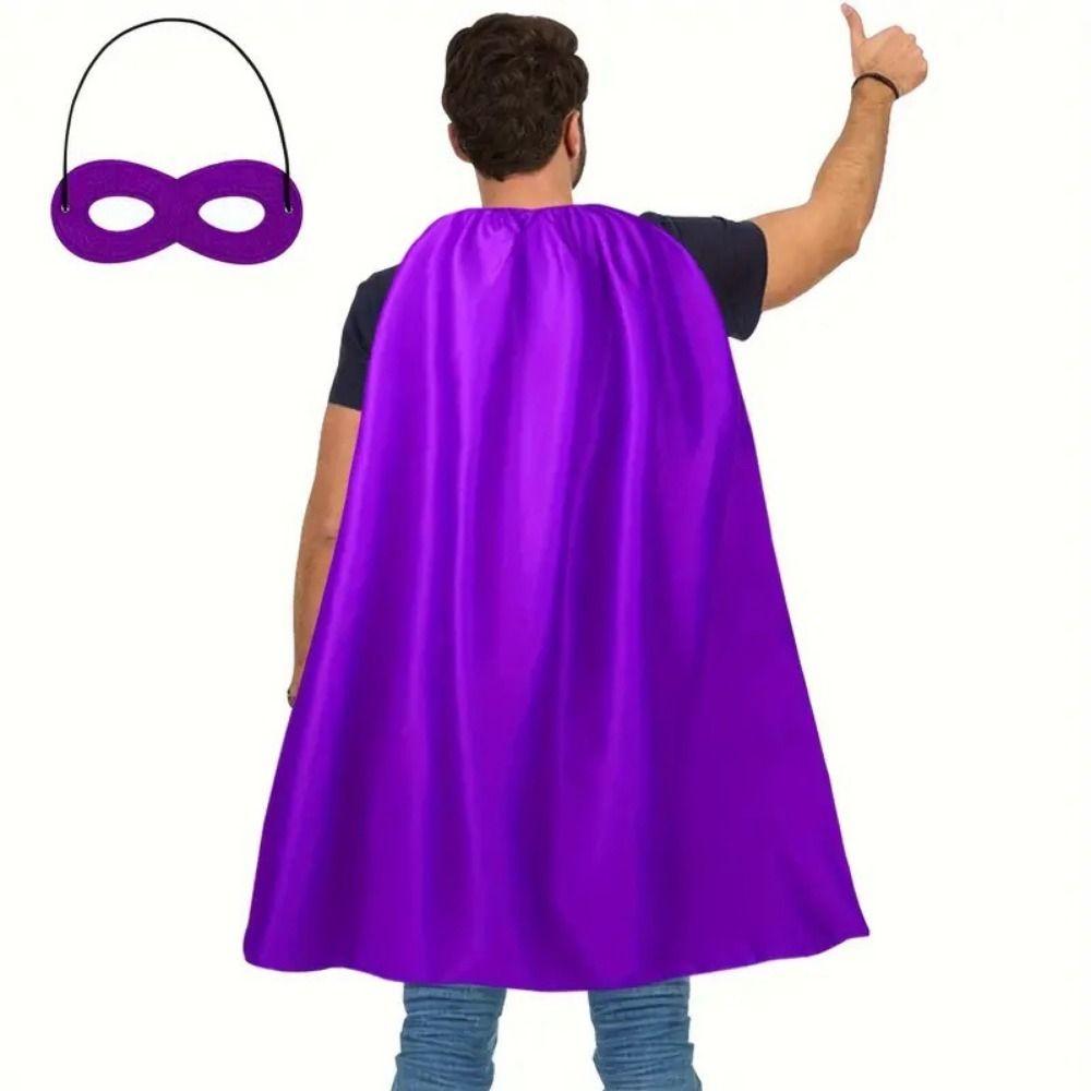 2Pcs/Set Cosplay Costume Halloween Superhero Cloak Halloween Cloak Costume Set Masquerade Dance