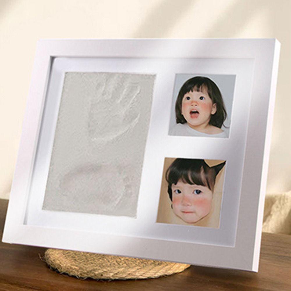 Non-Toxic Paint Photo Frame Imprint Clay Pet Paw Print Kit Father's Day