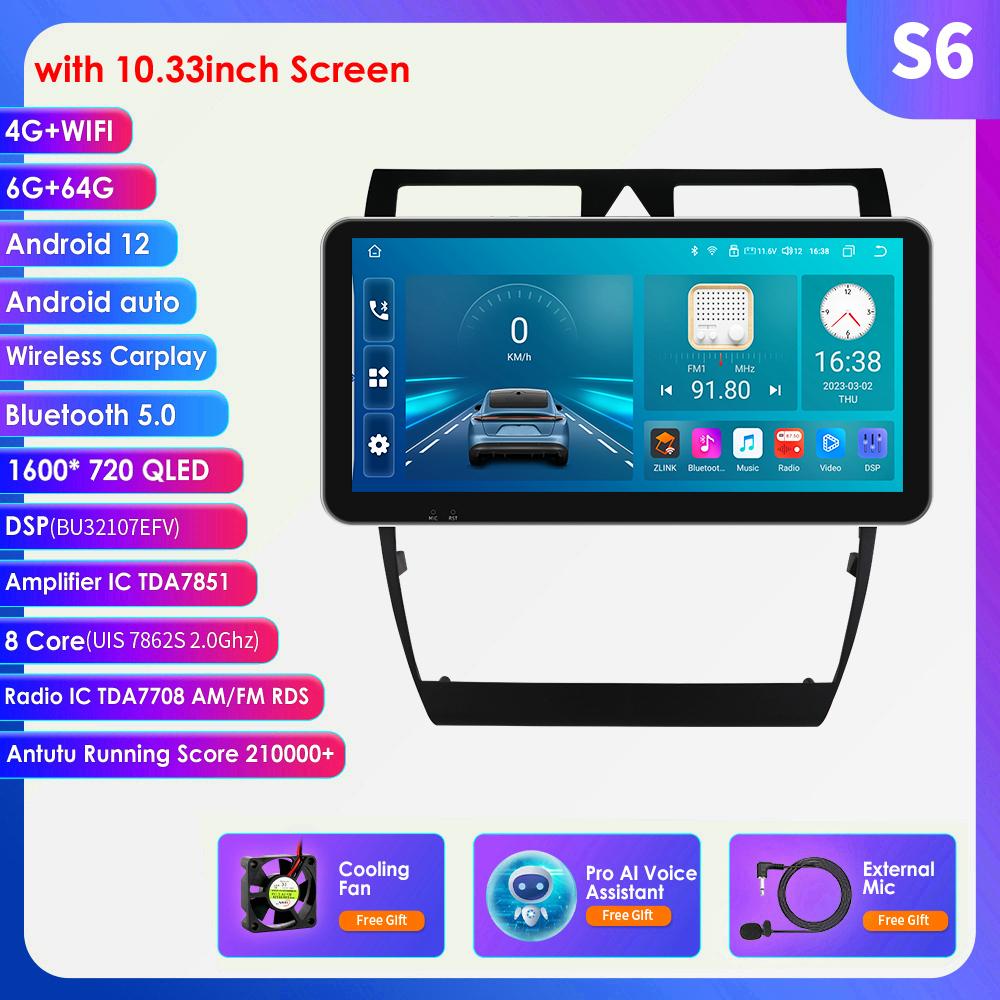 8G + 128G DSP IPS Carplay 2 Din Android-радио для A6 C5 1997-2004 S6 RS6 AI Voice 4G-LTE Автомобильный мультимедиа GPS 2din Интеллектуальный экран RDS Авторадио