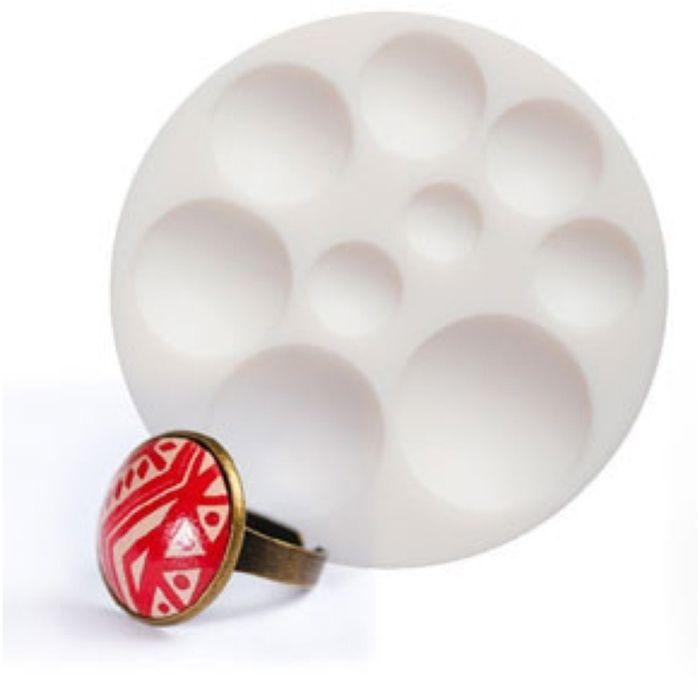 Graine Créative - Moule en silicone (mini) Cabochon Rond