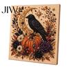 Fall Indoor Art Projects Halloween Faux Pearl DIY Kit, Spooky Cute 3D Beads Painting Crafts, Stress Relief Craft Activities Gothic Ghost Pumpkin