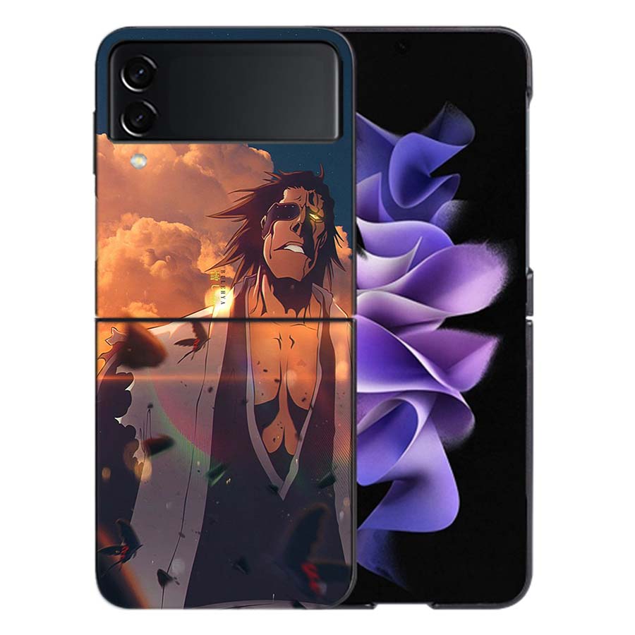 BLEACH Zaraki Kenpachi Coque For Samsung Z Flip7 6 Galaxy Case Shockproof Z Flip5 Z Flip3 4 5G Hard Cover Phone TPU PC Hard Fun