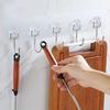 Настенный крючок Самоклеящийся Отличная липкость Противоскользящий 6 крючков Водонепроницаемые Съемные без сверления Большая несущая способность Ванная комната Кухонное полотенце Шляпа Одежда