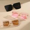 Oversized Sunglasses Woman Brand Designer Vintage Square Sun Glasses Female Big Frame Shades Uv400