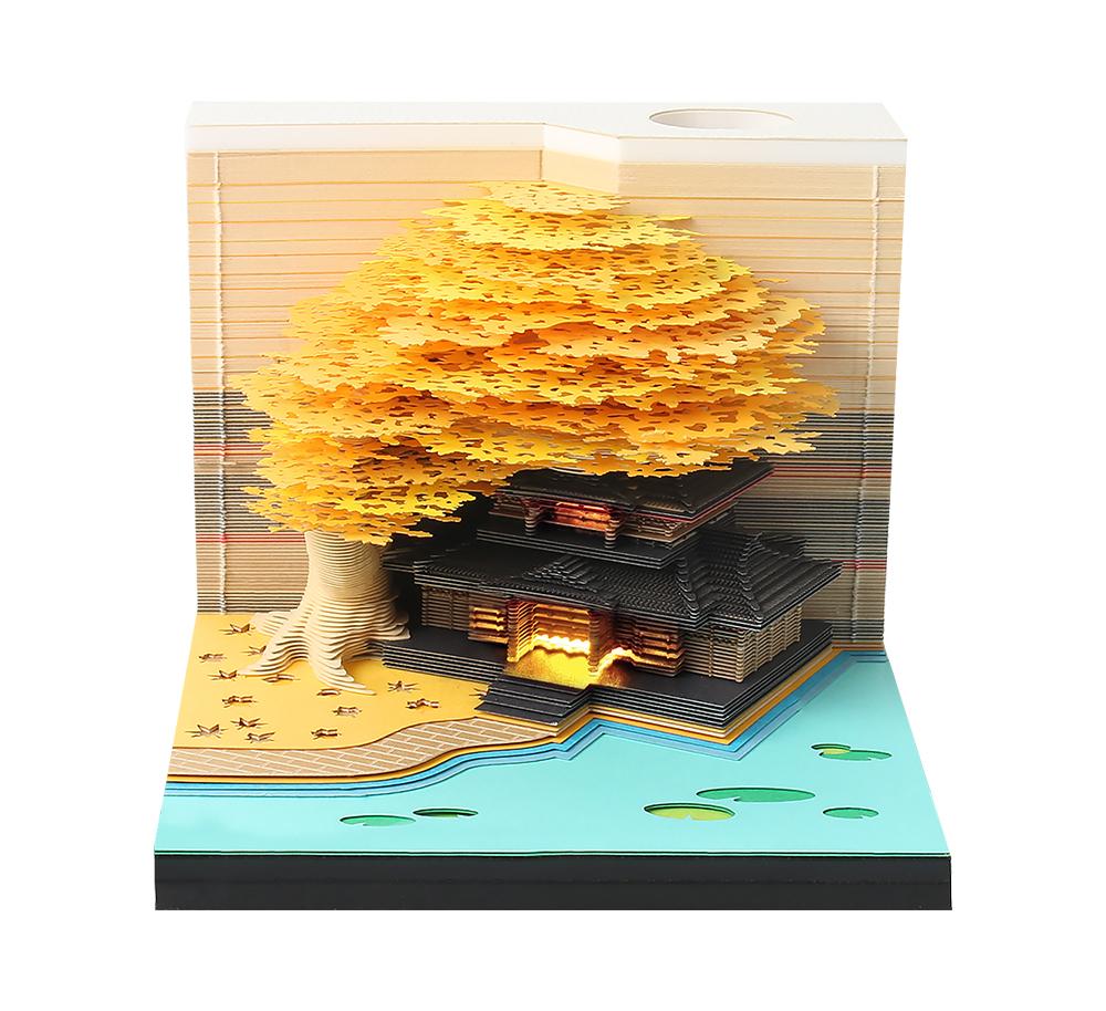 New Product 3D Memo Pad Custom Logo Desk Calendar Magic Tree Christmas Tree Notepad Bookmarks Stationery Gift Set Birthday Items