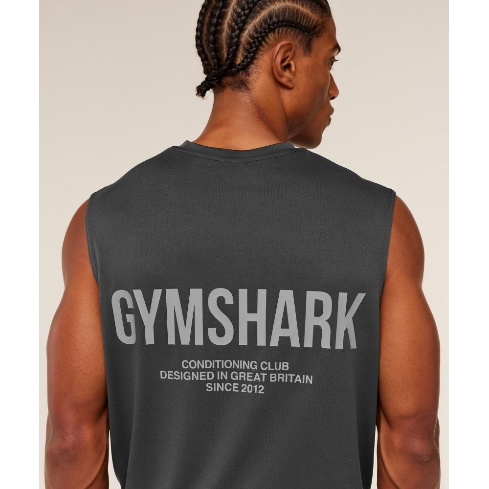 Gymshark Танк для тренировок Conditioning Club Gs Ониксовый серый Gs Дымчато-серый A2b4u Gd02
