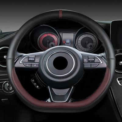Чехол на руль автомобиля из микрофибры в форме буквы D длиной 38 см для Suzuki Swift 2017 2018 2019 2020 2021 2022 Спортивные автомобильные аксессуары