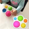 Baby Toys Montessori Exercise Board Rattle Puzzle Toy Colorful Kids Fidget Toys Intelligence Development Early Education Toy