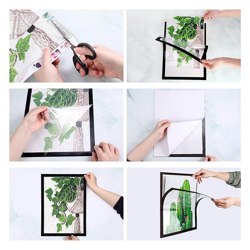 3Pices Diamond Art Frame Магнитная фоторамка 30*40 см фоторамка Алмазная картина Офисный фотодисплей