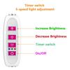 1-4 головки, полный спектр, USB, подсветка для растений, светодиодная лампа для выращивания растений под шкафом с таймером, регулируемая яркость для комнатных растений