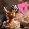 Three-dimensional Deer Head Antler Decoration Chocolate DIY Cake Mold Baking