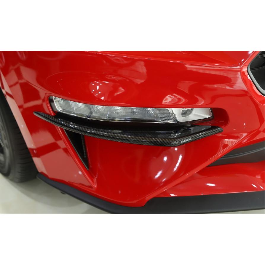 Передняя противотуманная фара автомобиля, декоративная крышка для век, полоски для Ford Mustang 2018 2022, внешние аксессуары