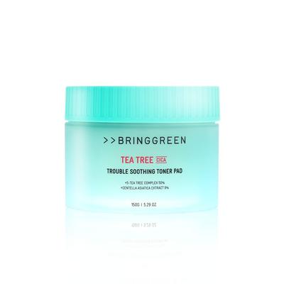 Успокаивающие тонизирующие подушечки Bringgreen Tea Tree Cica Trouble, 90 листов, 1 шт.
