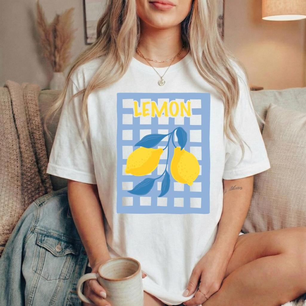 Lemon Shirt, Limoncello T-Shirt, La Dolce Vita Shirt, Amalfi Coast Shirt, Summer Shirt, Lemon Print Shirt, Citrus T-Shirt, Italian Tee