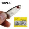 10pcs Sets Fishing Lures Outdoor Lake Fishing Tools Sets Luya Soft Bait
