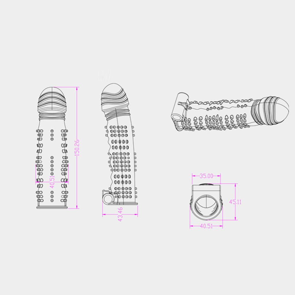 Презерватив с шипами, точечный ребристый, с задержкой, шип, многоразовый вибрирующий презерватив