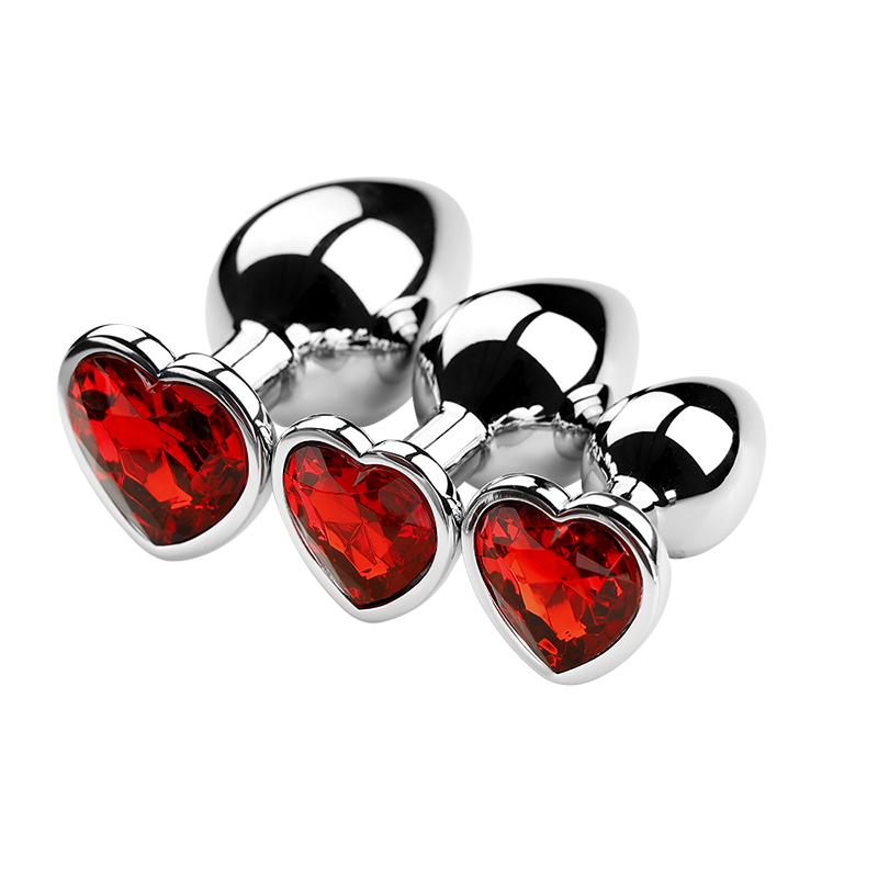 3 Size/set Metal Anal Plug Butt Plug Sex Toy Butt Toy For Women Men Couples Adult Game Masturbator Anal S/M/L Diamond Sex Shop