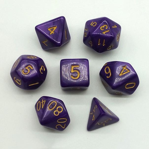 7 шт./лот, многогранные игральные кости из смолы D&D D4 D6 D8 D10 D% D12 D20, многогранные игральные кости TRPG, настольные игры
