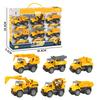 Children's Engineering Vehicle Set Excavator Crane Mixer Truck Dump Truck Ladder Truck Boy Toy Gift Box
