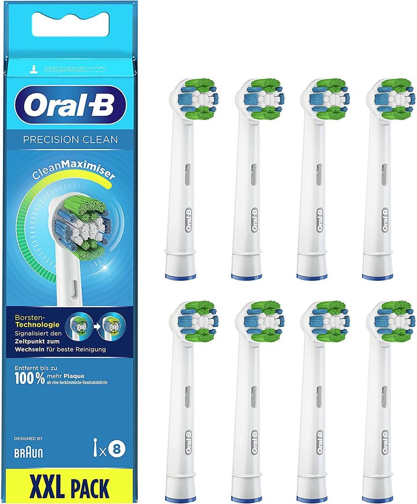 Braun Набор сменных щеток Oral-B Basic/PRECISION CLEAN (8 кистей) EB20RB-8EL [Параллельный импорт]