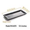 Melamine Black Imitation Porcelain Plate - Versatile Dish for Hot Pot, Barbecue, and Cold Dishes