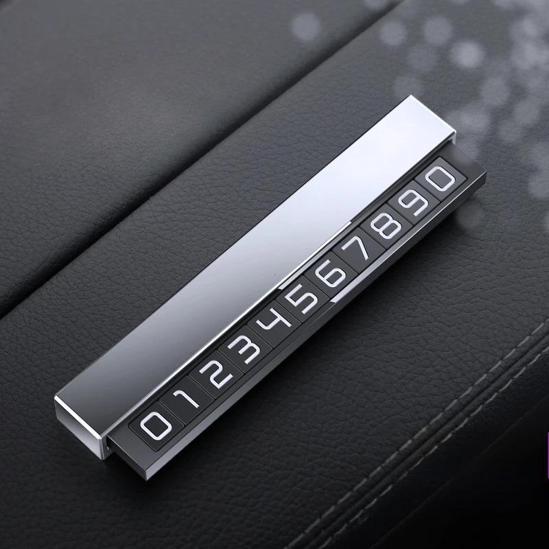 Автомобильная табличка с номером телефона, временная парковочная карта, наклейка для остановки на парковке, дисплей, автомобильные аксессуары