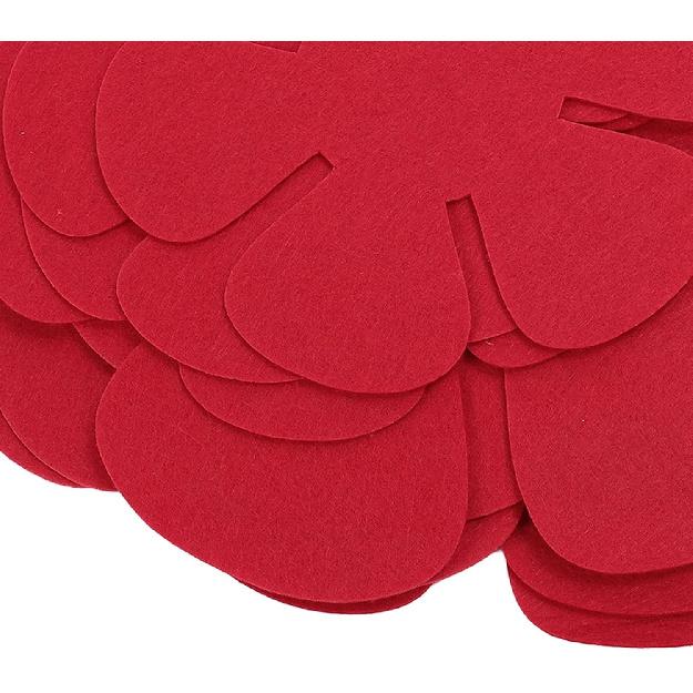 POT PAN PROTECTOR FELT STACKING PADS COOKWARE SEPARATORS KITCHEN SUPPLIES FOR HOUSEHOLD 12PCS (Red)