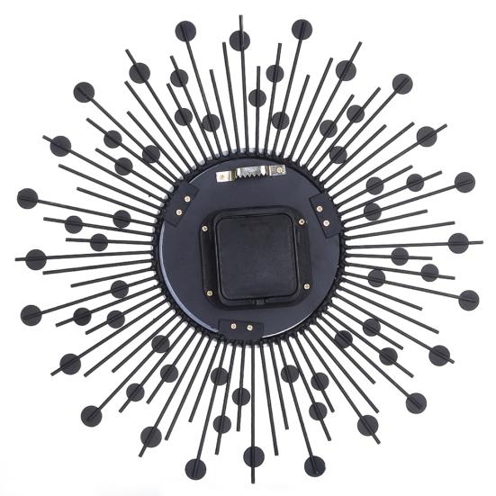 Fashion Rhinestone Inlaid 3D Silent Quartz Wall Clock Home Bedroom Hanging Decor