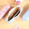 Waterproof Pencil Case PU Leather Stationery Bag Multi Functional Pencil Box  Students