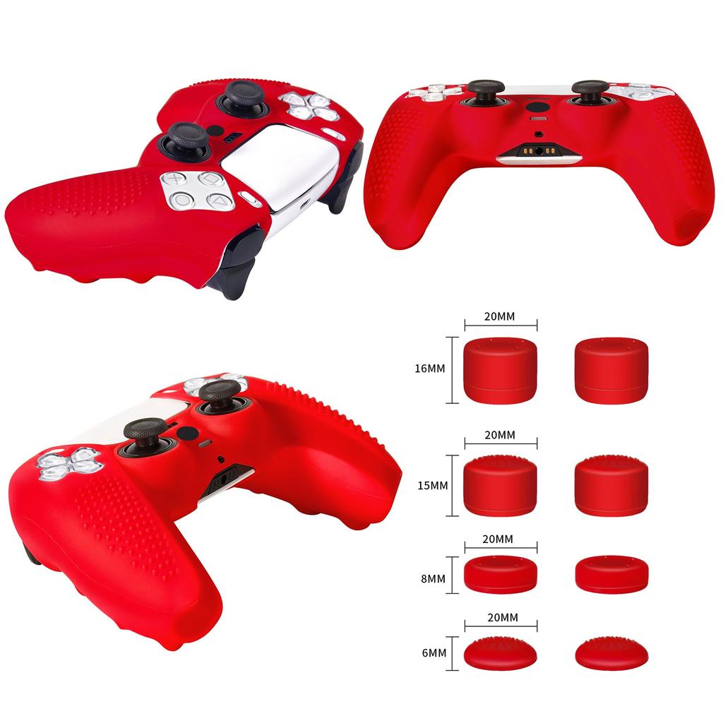 Чехол для контроллера JYXETOV PS5, бесплатный, с 8 кнопками, силиконовый, можно заряжать с оригинальным рисунком, подходящим для печати 1 шт./2 шт. (28 вариантов), колпачок,